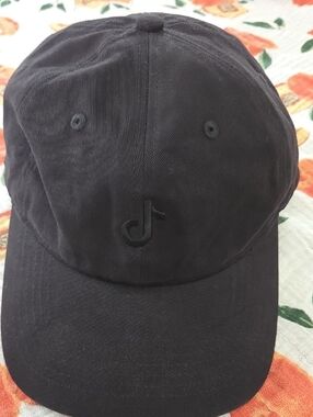 Black Cap With The Tik Tok Logo
